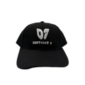 Black cap with 'D7 District 7' text in white